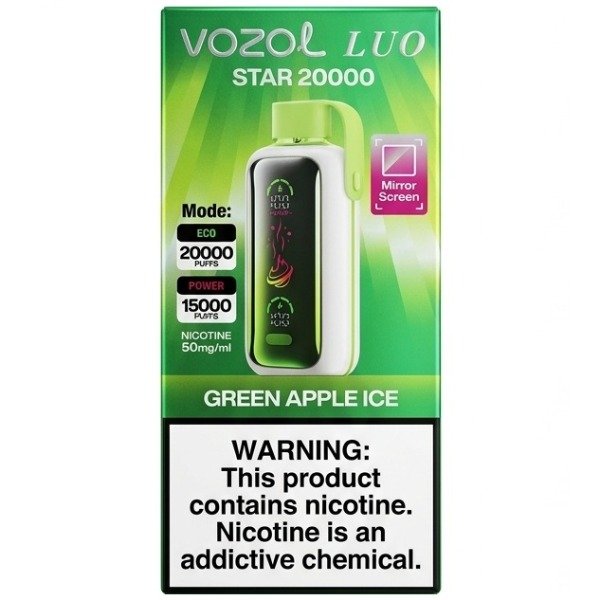 Vozol Star 20000 PUFF GREEN APPLE ICE