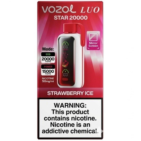 Vozol Star 20000 PUFF STRAWBERRY ICE