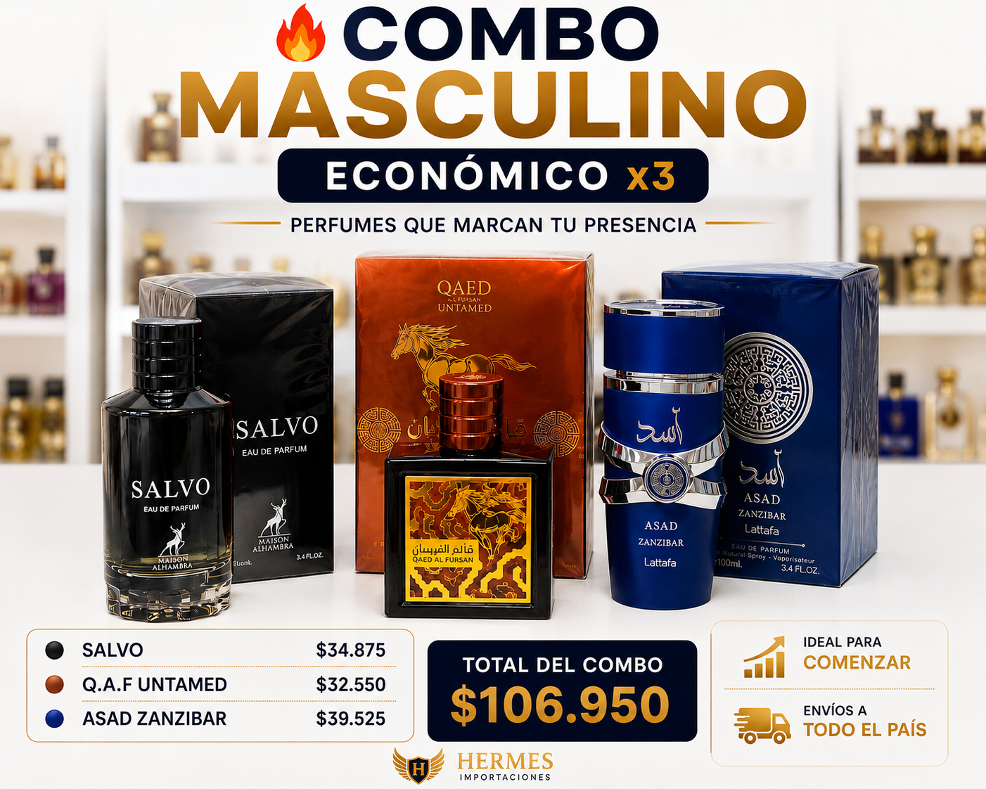 🔹 Combo Masculino Económico x3