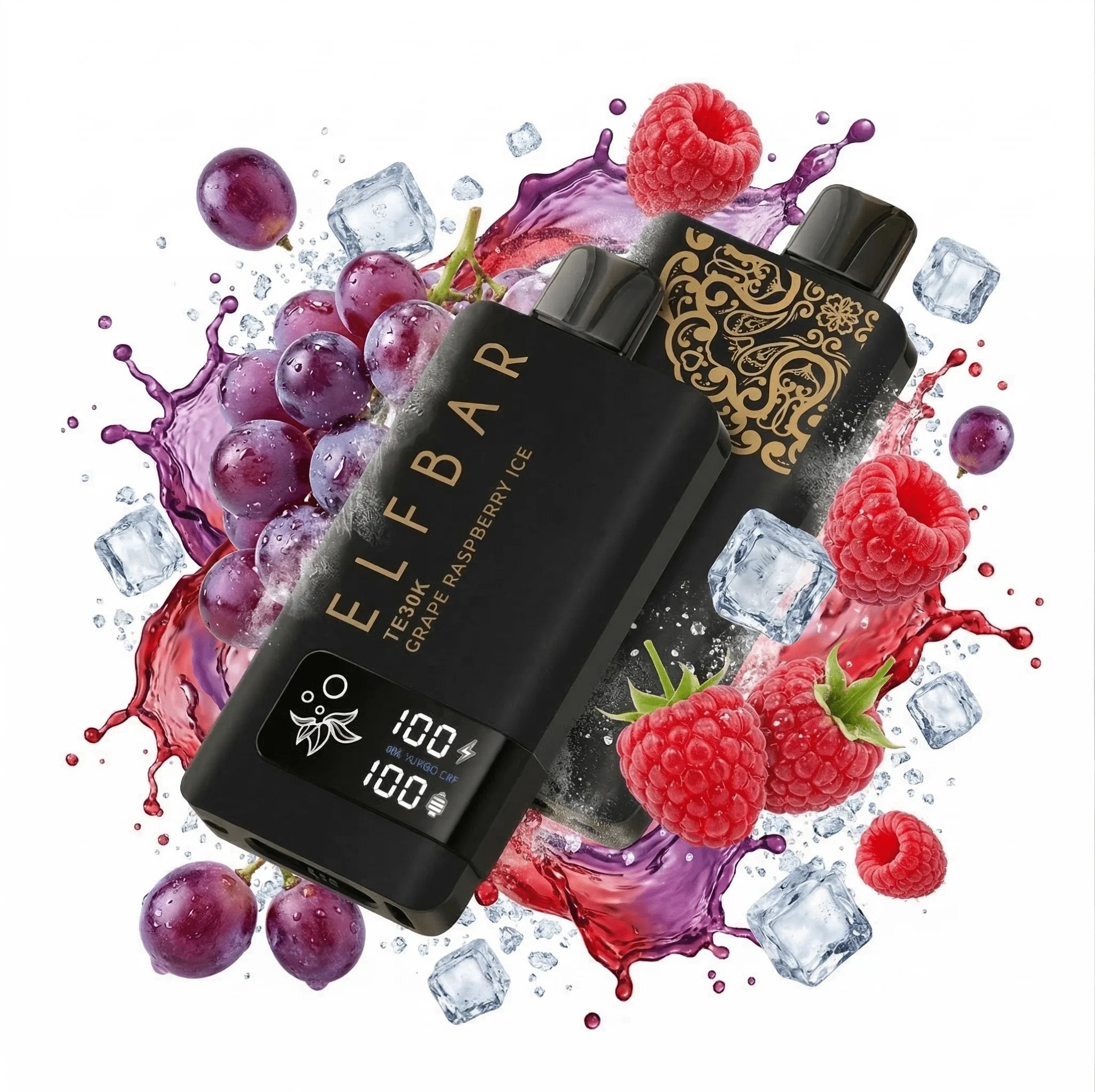 Elfbar TE 30000 PUFF GRAPE RASPBERRY ICE